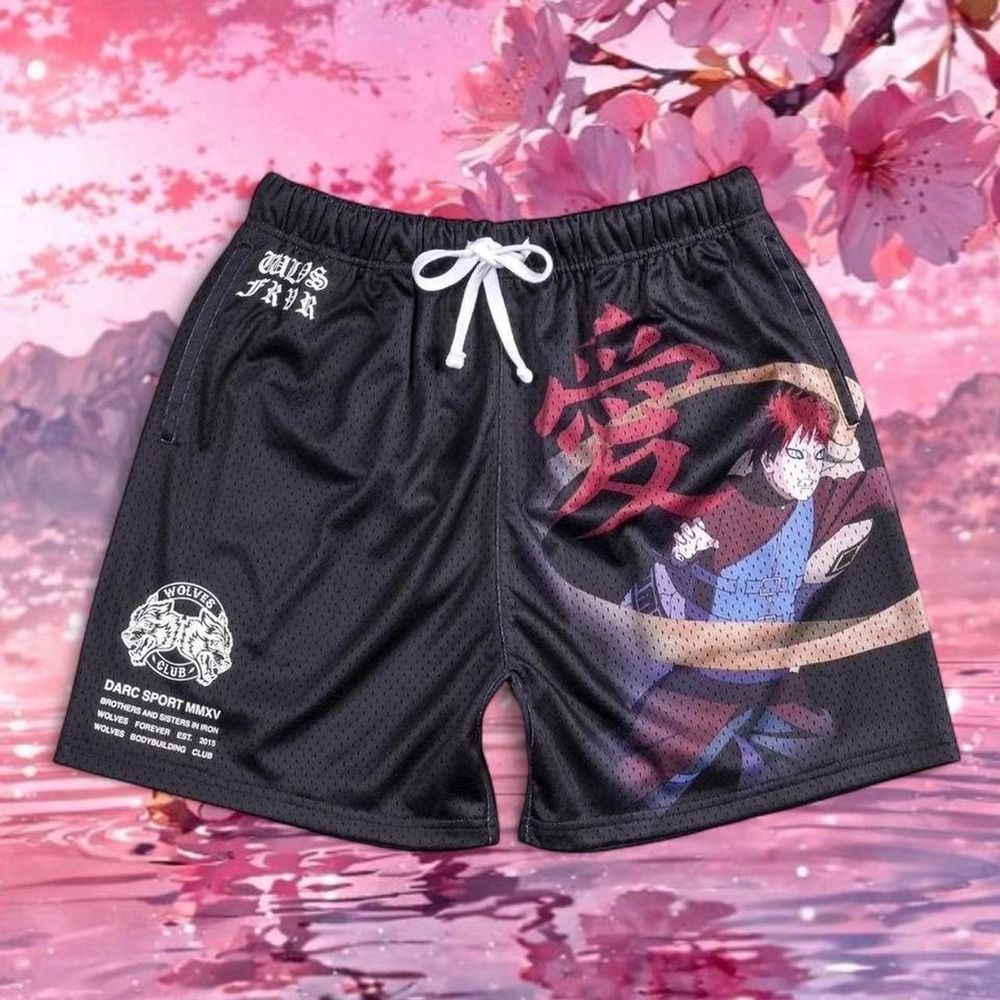 Darc Sport x Naruto Gaara Mesh Shorts